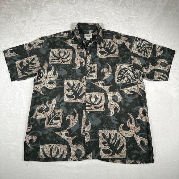 Straight Down Other - Straight Down Shirt Men Size XL Short Sleeve Hawaiian 100% Cotton Made in USA